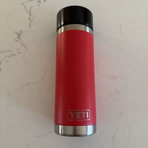 YETI Rambler 18oz Rescue Red HotShot Cap Insulated Travel Stainless Coffee